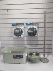 Miaojia Original Genuine Detachable Floating Deceleration Dual-Drive Rotating Mop Bucket, Good Magic Mop with Extended Booster Rod, Durable