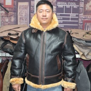 
Cabbage price new style zipper original leather defective B3 classic men's genuine sheepskin casual short lapel jacket