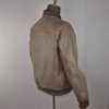 American Retro First-layer Cowhide Washed Old-style A1 Leather Flight Suit Ami Khaki Men's Jacket | Small greatness