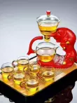 ấm samovar Bộ ấm trà thủy tinh chịu nhiệt độ cao, bộ trà hoàn toàn tự động, ấm trà cảm ứng từ gia đình lười, hiện vật pha trà bộ ấm chén pha trà thủy tinh ấm đất tử sa Ấm trà - Bộ ấm trà