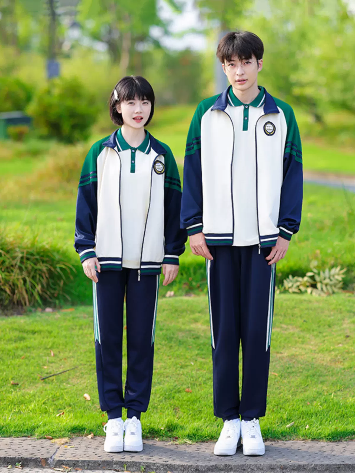 初中生班服三件套装学院风校服初高中生运动会开幕式服装演出服装