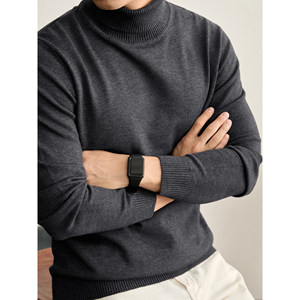 
LUUD commuting versatile turtleneck warm and cold inner sweater men's anti-pilling modal yarn sweater