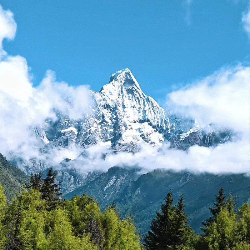 川西跟团游温泉度假毕棚沟四姑娘山二日游理小路达古冰川8人小团