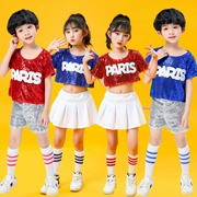 Trang phục biểu diễn của trẻ em Trang phục múa cổ vũ mẫu giáo Váy tutu đính cườm Trang phục biểu diễn cho bé trai và bé gái