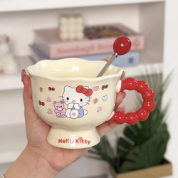 Japanese Cartoon Anime Ceramic Mug Cute Household Water Cup Cartoon Couple Cup Birthday Gift for Women