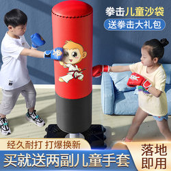 Boxing Punching Bag Home Children's Training Equipment Sandbag Standing Exercise Tumbler Sanda Gloves Set Taekwondo