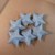 Silver 9cm five-pointed star hanging star *6 packs 