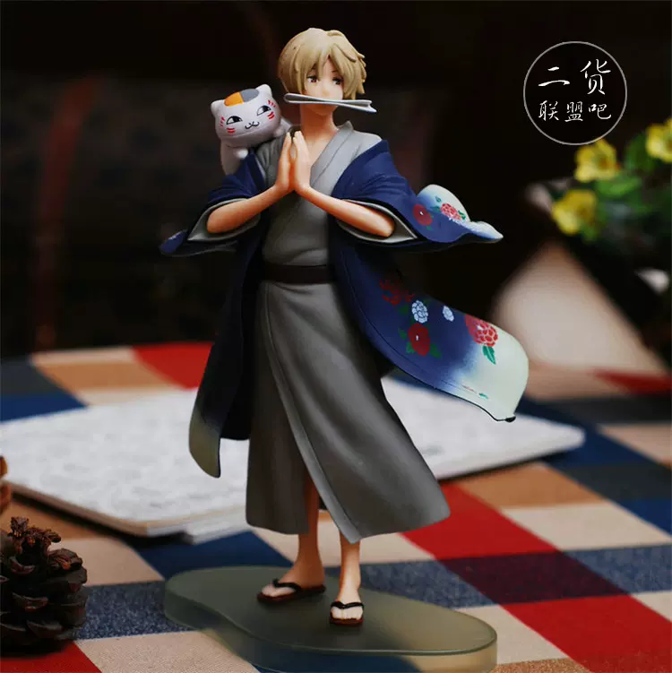 包郵動漫夏目友人帳夏目貴志斑貓咪老師模型公仔模型擺件禮物 Taobao