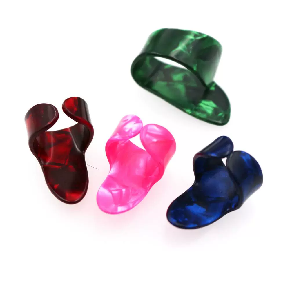 吉他配件 赛璐珞拇指拨片 大拇指指套右手指套 吉他指弹拔片pick-淘宝