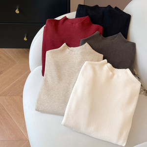 
Little C Home Half Turtleneck Sweater Women's 2025 New Winter Bottoming Shirt Anti-pilling Wool Knitted Top