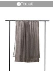 Model Room Designer Bed End Throw Blanket, Living Room Dark Brown Plaid Mesh Scarf, Simple Light Luxury Modern Decorative Blanket