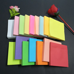 Sticky Notes 10* 10cm Memo Pads White Study Guidance Training Adhesive 10cm Reusable Fluorescent Pink
