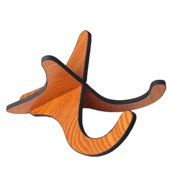 Wooden stand for ukulele floor assembly