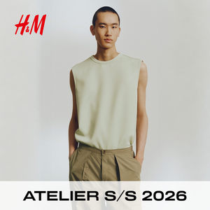 
[Atelier] HM men's vest spring new style with loose air layer fabric vest 1330280