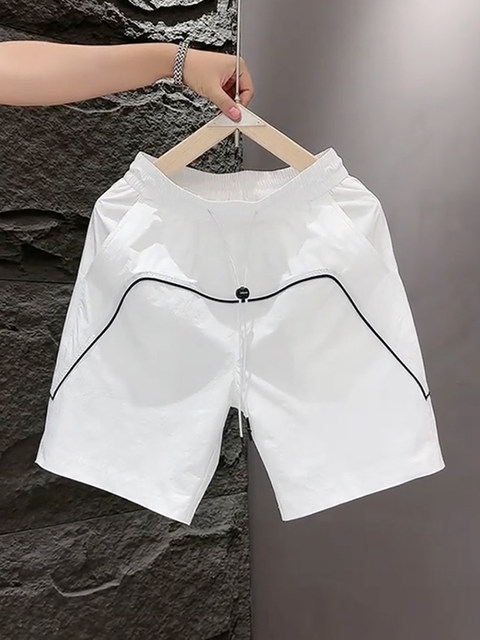 Trueves Ice Silk Shorts Men's Summer Thin Breathable Casual Men's Five