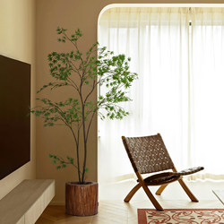 Haihong Yalin Artificial Green Plant Flowing Waterfall Maple Large Floor-Standing High-End Bionic Green Plant New Chinese Style Living Room Decoration