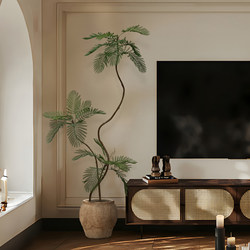 Yalin Haihong Artificial Green Plants for Indoor Living Room, Faux Tree Plant Landscape, High-End Light Luxury Floor-Standing Potted Decorative Ornaments