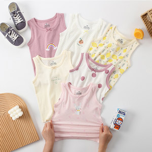 
Boys vest pure cotton category a children girls baby inner wear spring and autumn thin children sleeveless 2026 new style