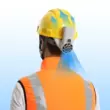 Mũ bảo hiểm Saima tích hợp quạt công trường điều hòa không khí và điện lạnh kèm phụ kiện sạc nhỏ tiêu chuẩn quốc gia bổ sung mũ bảo hiểm bên ngoài nón vải bảo hộ mũ bảo hiểm lao động 