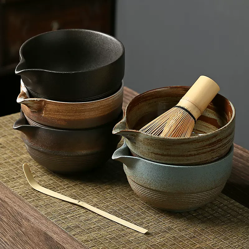 抹茶碗茶筅抹茶刷茶筅立宋代点茶百本立打抹茶器工具套装日式礼盒 