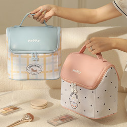 Small House-Shaped Cosmetic Bag for Women 2025 New Model High-End Large Capacity Portable Storage for Travel Toiletries and Skincare Products with Compartments