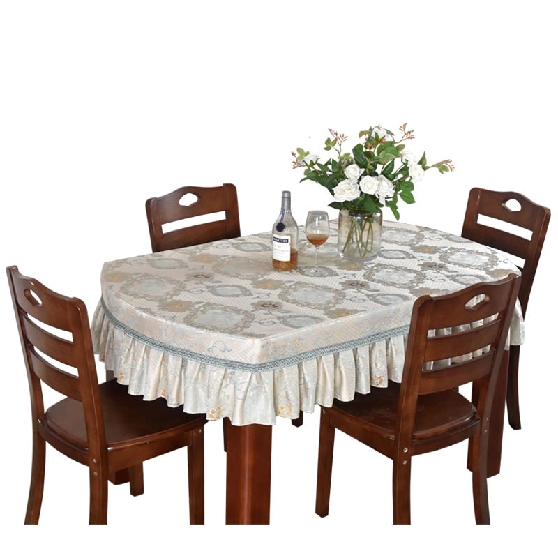桌布欧式高级感餐桌布长方形家用茶几桌套罩布艺客厅台布全包定制
