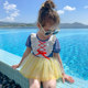 Children's swimsuit girls ins infant baby cute snow white gauze skirt swimsuit little girl swimsuit