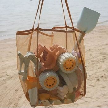 Children's beach toy storage bag beach bag