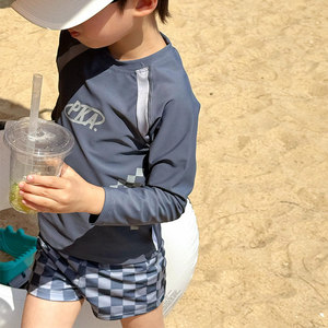 
Boys' swimsuit 2026 new style small and medium-sized children's swimsuit split style boys' beach sun protection children's summer swimming trunks