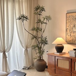 Top Ten Artificial Green Plants with Antique Style for Indoor Living Room, Staircase, Large Floor-Standing, High-End Luxury Faux Potted Plants