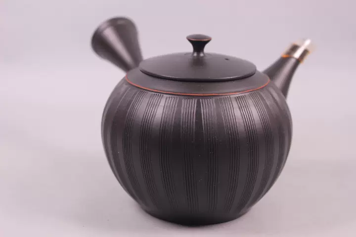 陶瓷器 明治期米谷造の急須 煎茶道具-