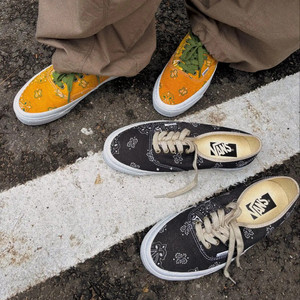 
Vans Premium Authentic 44 Paisley Cashew Flower Canvas Low Top Street Trendy Shoes