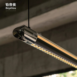 Platinum Night 2025 Haoyue Restaurant Chandelier Original Modern Tea Room Simple Island Bar High-End Linear Light