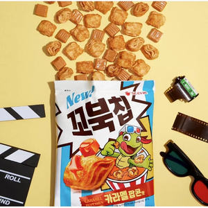 香脆玉米酥焦糖乌龟酥豆粉进口零食韩国好丽友膨化食品巧克力脆点
