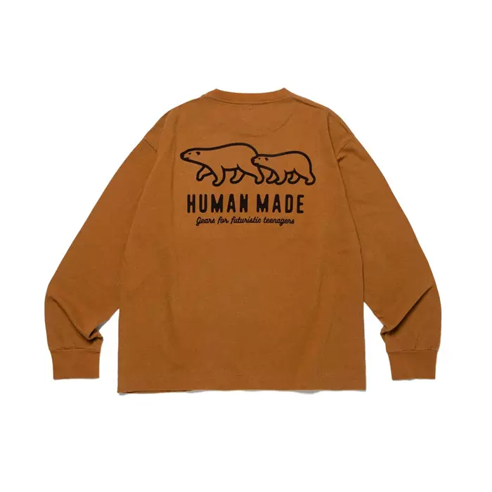 HUMAN MADE Wool Blended L/S T-Shirt