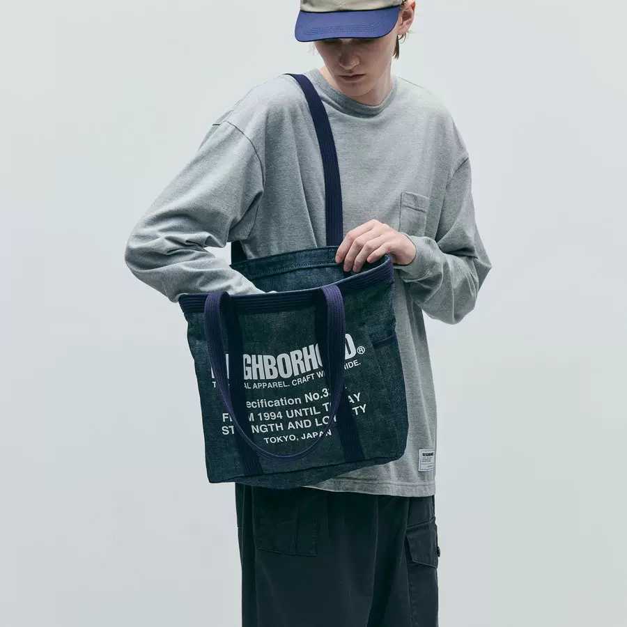 バッグ NEIGHBORHOOD 25aw DENIM TOTE BAG-S NEIGHBORHOOD DENIM TOTE BAG-S 25AW｜奈良市にあるセレクト
