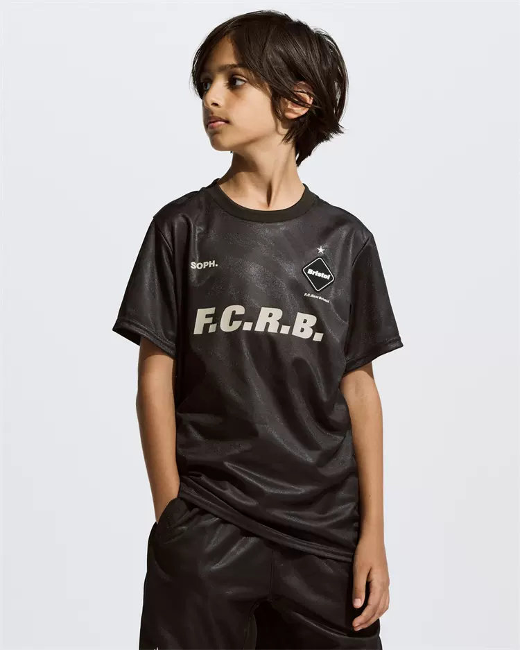 壹树F.C.R.B GAME SHIRT 运动透气速干儿童短袖T恤23AW-Taobao