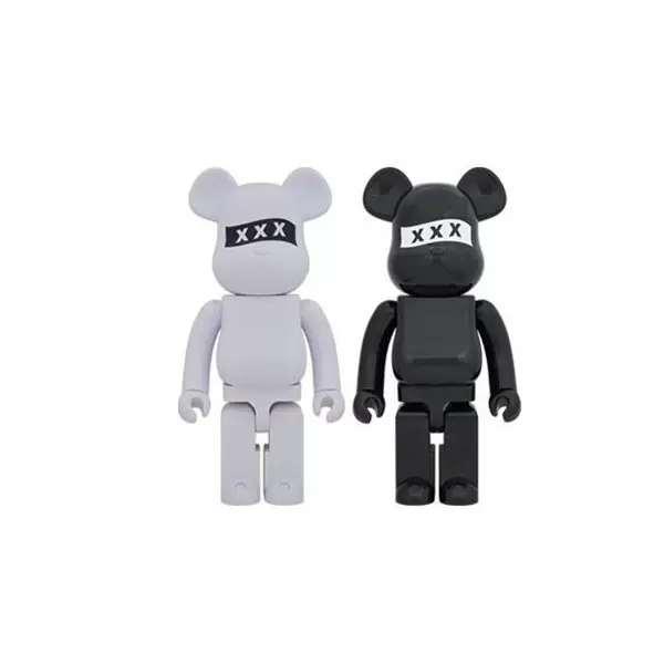 壹树BE@RBRICK GOD SELECTION XXX 1000% 黑白联名熊公仔-Taobao