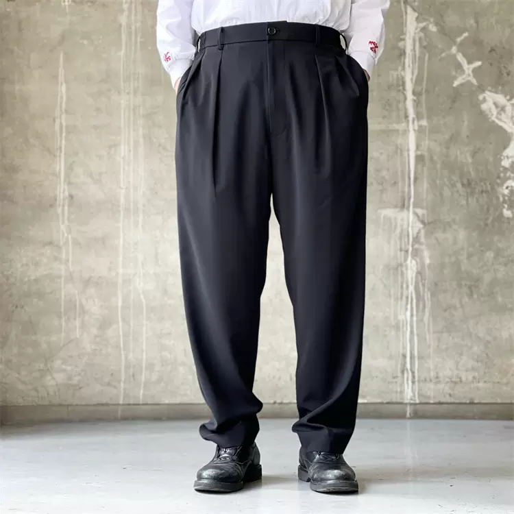 壹树N.HOOLYWOOD 2TUCK TROUSERS 松紧舒适休闲长裤23SS-Taobao