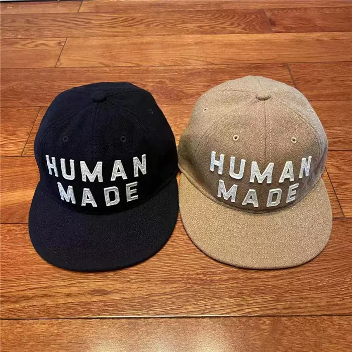 國倉壹樹HUMAN MADE 6 PANEL WOOL CAP 22AW 羊毛LOGO棒球鴨舌帽