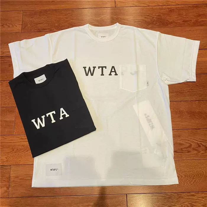 國倉WTAPS DESIGN 01/SS/CTPL.COLLEGE 口袋印花短袖T恤23SS-Taobao