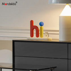 Mandelda Cream-Style Home Decoration Tabletop Ornaments for Living Room, Bedroom, Entrance Hall, High-End Company Front Desk Ornaments