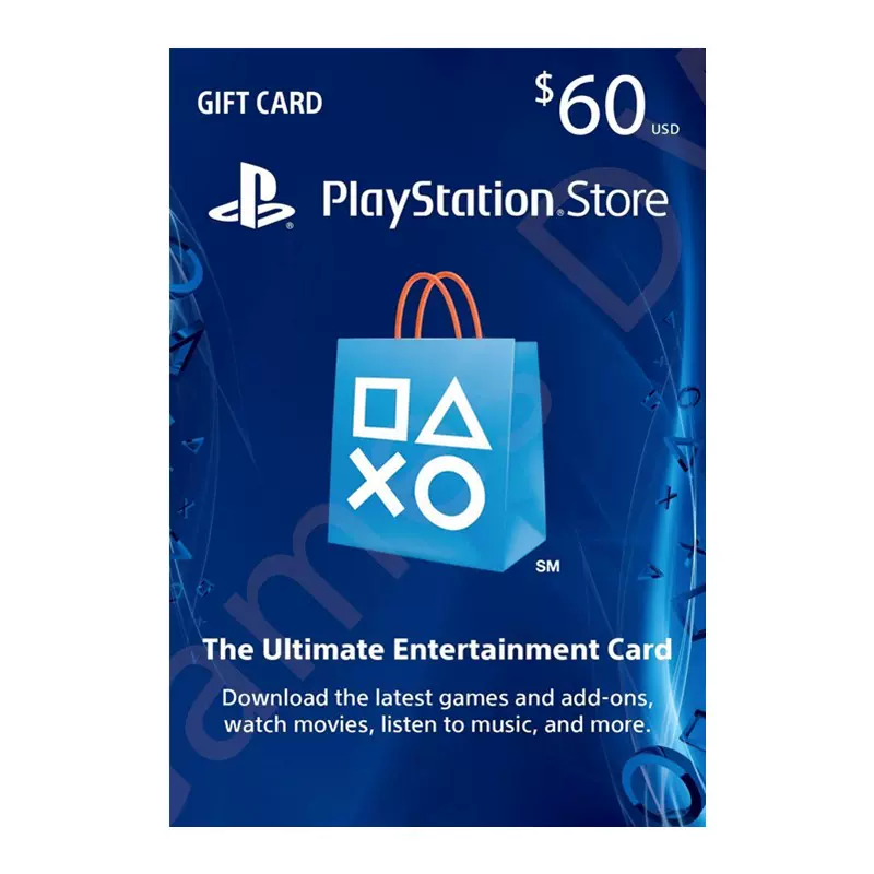 PlayStation Store Gift Card 60USD 美国美服PSN充值点卡$60美元