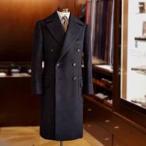 Autumn and winter retro wool coat polo business mid-length slim cashmere trench coat suit men's blazer