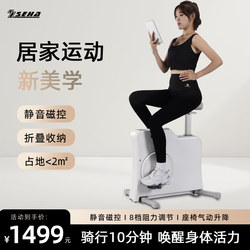 Seha Shenghao Household Small Exercise Bike, Indoor Silent Magnetic Control Adjustable Small Fitness Bike
