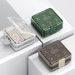 Japanese Small Pill Box, Portable, Three Meals a Day (Morning, Noon, Evening), Mini Medication Reminder Box, Sealed Pill Organizer