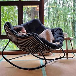 Bird's Nest Rocking Chair Balcony Lazy Rocking Chair Lounge Chair Adult Reclining Leisure Rocking Chair New Model Rocking Chair