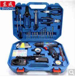 Dongcheng Lithium Electric Drill Wjz1201Ts Cordless Hand Drill Electric Screwdriver Dual Battery Model