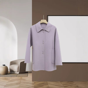 Small whole order, lonely welfare treatment price 100 wool double-sided wool sheep coat doll collar mid-length wool jacket