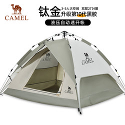 Camel Tent Outdoor Foldable Portable Camping Tent Indoor Full Set of Equipment Overnight Windproof Color Matching